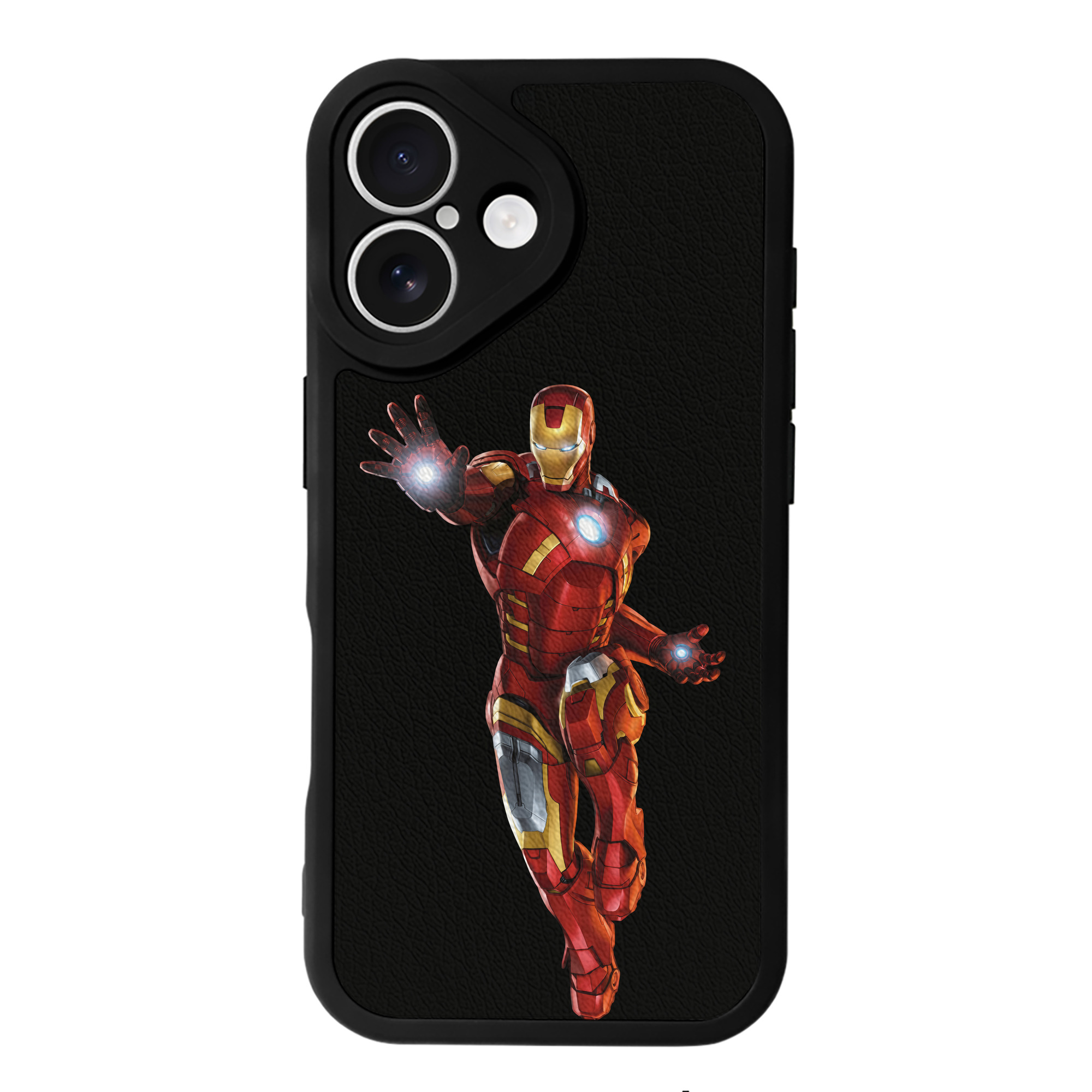 （画像用） アベンジャーズ The Avengers 【iPhone 16シリーズ対応】シリコンスマホケース（レザー調） 材質：シリコン